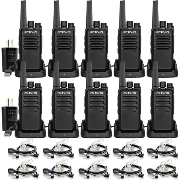 Two-Way Radios Long Range, Walkie Talkies for Adults, 2 Way Radio with Earpiece - Picture 1 of 7